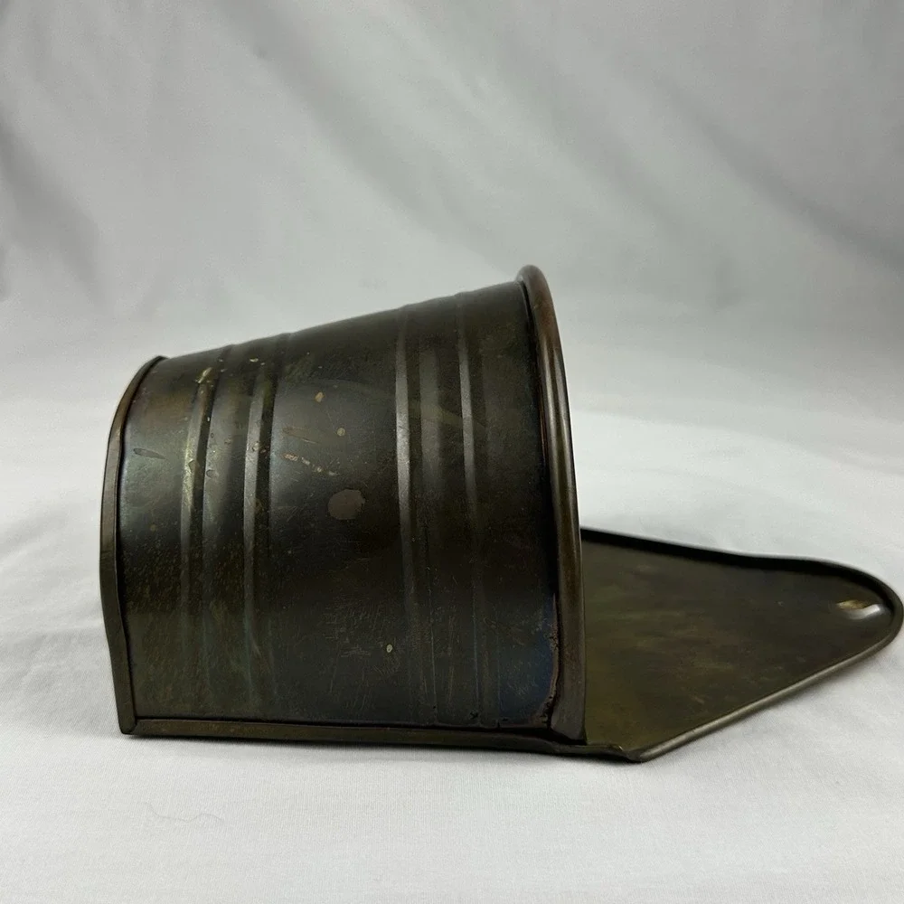 Vintage Brass Tone Wall Pocket Planter Mid Century Grandmillennial Cottagecore